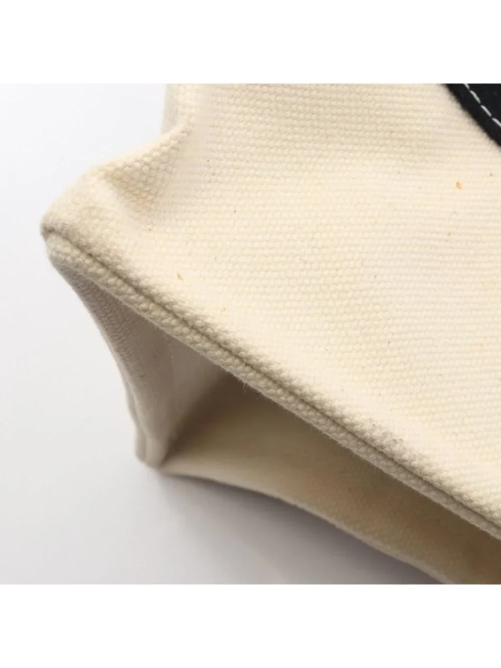 Hermes Tote Bora PM Ivory Black Canvas